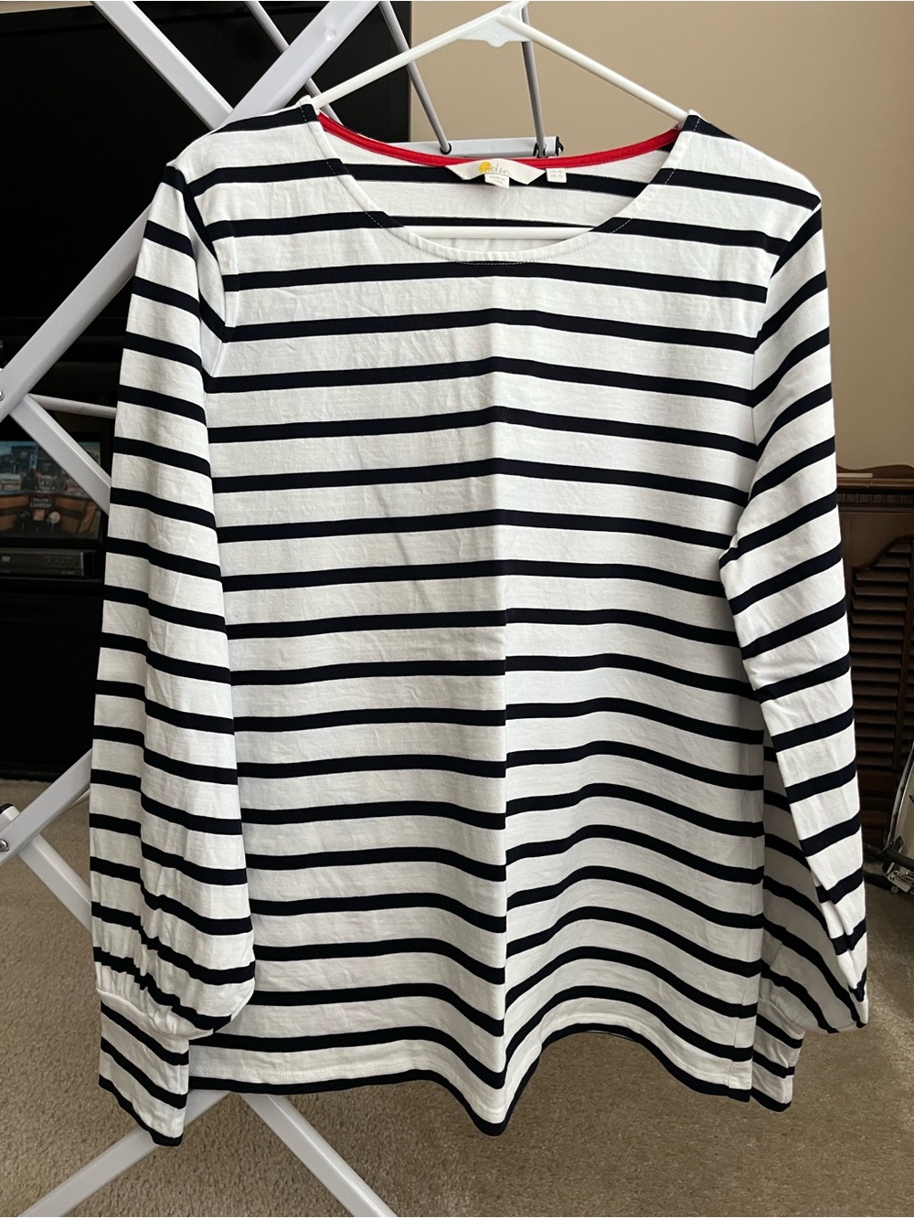 Boden Striped Long-Sleeve Women’s Top